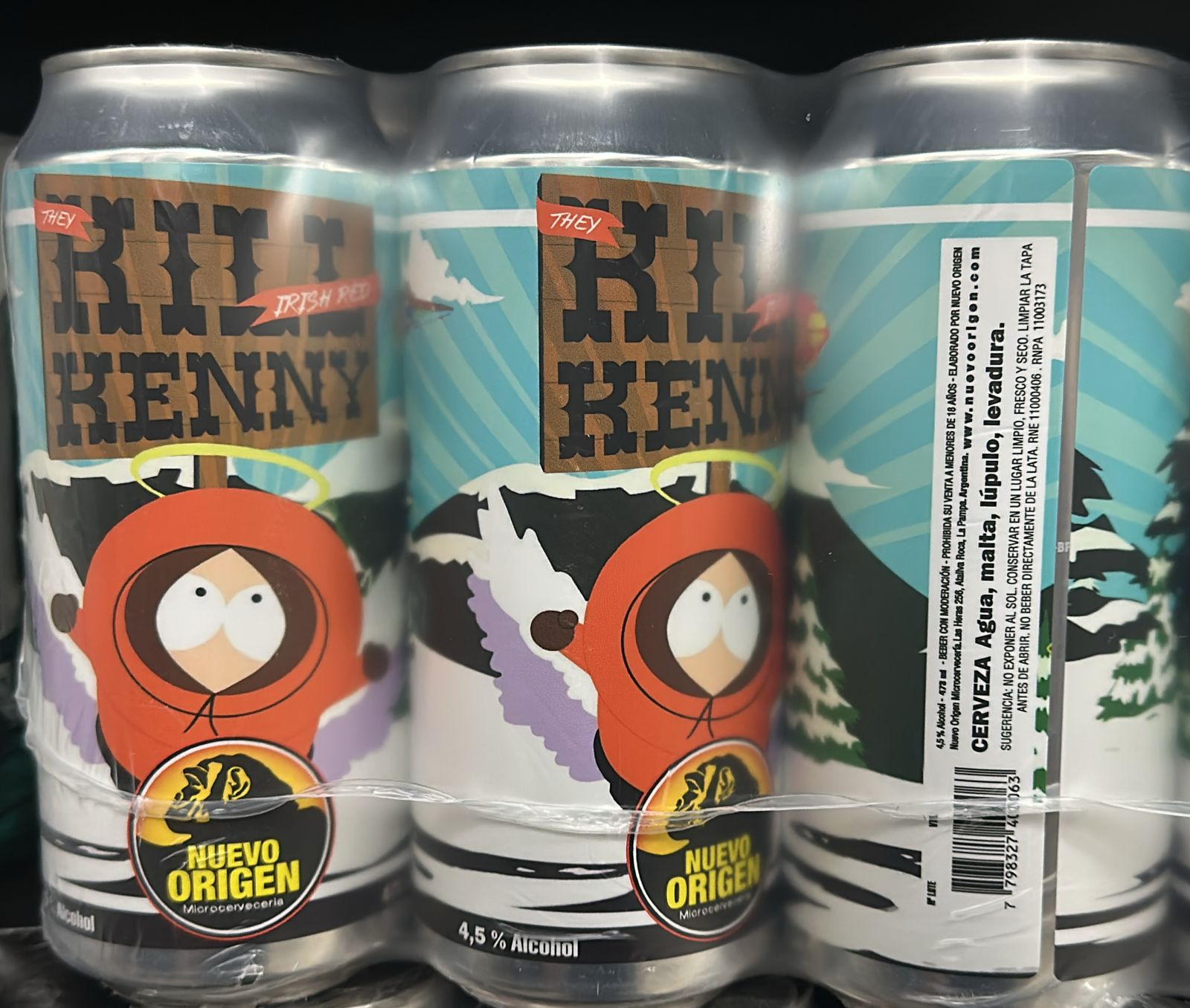 PACK KILL KENNY THEY IRISH RED X 6